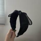 Bow Organza Headband Black - One Size
