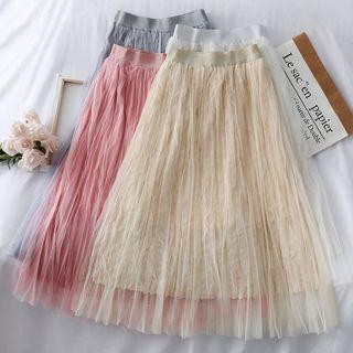 Reversible Mesh A-line Skirt