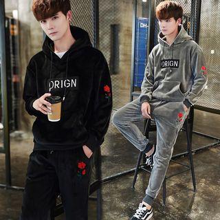 Set: Hooded Top + Fleece Vest + Pants