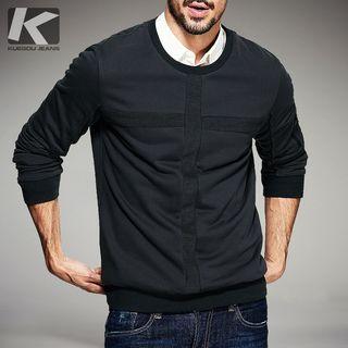 Cross Appliqu  Sweatshirt