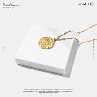 Gold Coin Necklace Gold - One Size