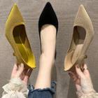 Pointed Knit Pumps