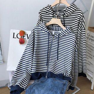 Striped Hooded Sweatshirt / Jacket