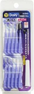 Ebisu - Interdental Brush (l) (b-d4505) (purple) 10 Pcs