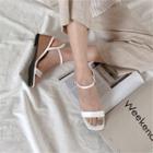 Double-breasted Wedge-heel Sandals