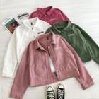 Double-pocket Single-breasted Long-sleeve Jacket