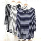 Striped Long-sleeve Dip Back T-shirt