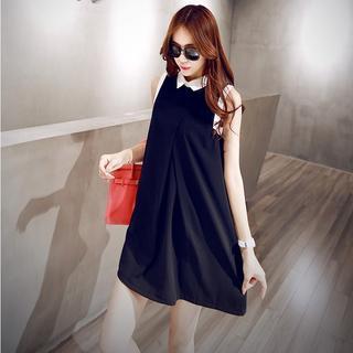 Sleeveless Collared Dress