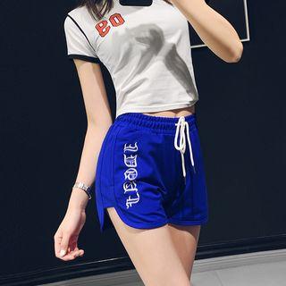 Embroidered Cotton Shorts