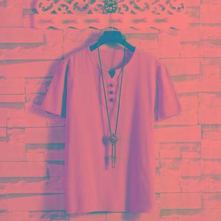 Button-up Short-sleeve T-shirt