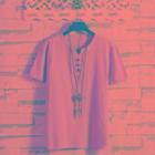 Button-up Short-sleeve T-shirt