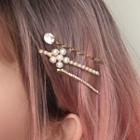 Set Of 3: Hair Clip 0866a - Set Of 3 - Gold - One Size