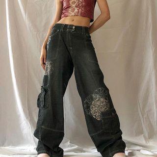 Print Wide-fit Jeans