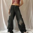 Print Wide-fit Jeans