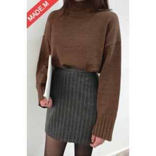 Pattern A-line Mini Skirt
