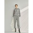 Set: Hooded Pullover + Jogger Pants Gray - One Size