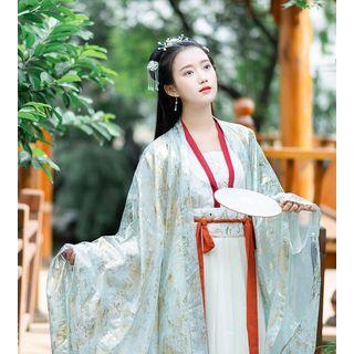 Printed Hanfu Long Jacket