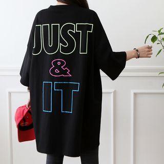 Neon-letter Oversized T-shirt