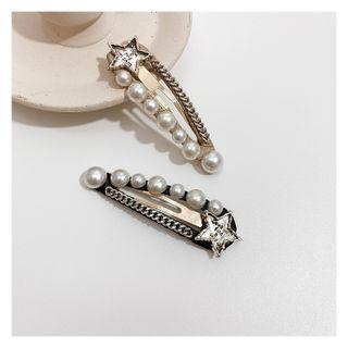 Pearl Trim Hair Clip