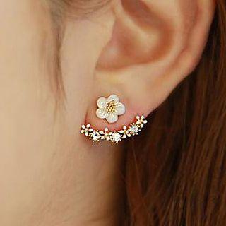 Alloy Flower Swing Earring