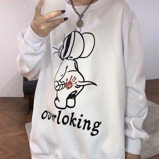 Print Round-neck Sweatshirt