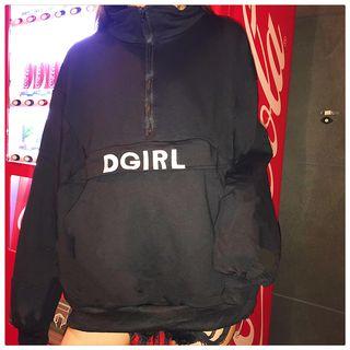 Lettering Windbreaker Black - One Size