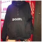 Lettering Windbreaker Black - One Size