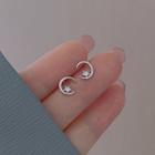 Moon Sterling Silver Stud Earring 1 Pair - Gold - One Size