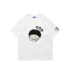 Short-sleeve Face Graphic T-shirt