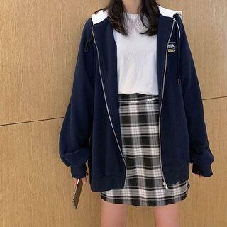 Color-block Hooded Zip Jacket / Sweatpants