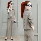 Set: Button Jacket + Dress Pants