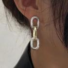 Chunky Chain Alloy Dangle Earring 1 Pair - Silver - One Size