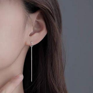 Sterling Silver Dangle Earring 1 Pair - 925 Silver - Silver - One Size