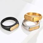 Wooden Stainless Steel Ring