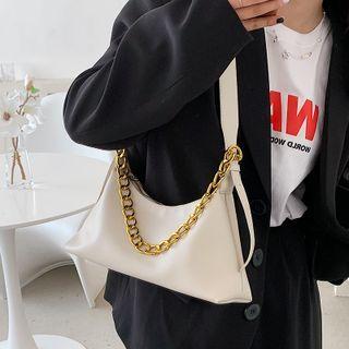 Chain Wide Strap Crossbody Bag