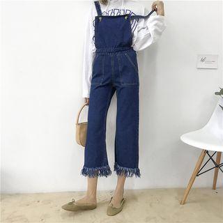 Fringed Suspender Jeans