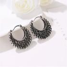 Embossed Hoop Earring