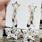 Letter Star Dangle Earring 1 Pair - As Shown In Figure - One Size