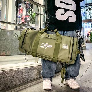 Lettering Barrel Bag