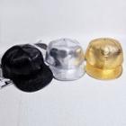 Faux-leather Wet-look Baseball Cap