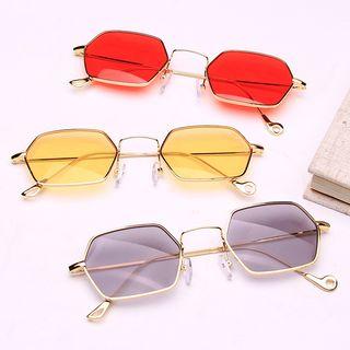 Geometric Colored Lens Sunglasses