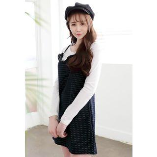 Spaghetti-strap Frilled Mini Dress