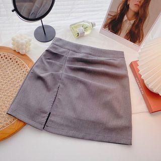 Frilled High-waist A-line Skirt