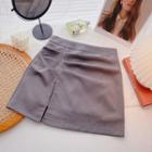 Frilled High-waist A-line Skirt
