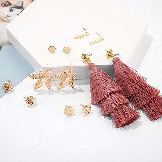 6-pair Set: Alloy Earring (assorted Designs) A37208 - One Size