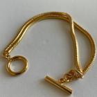 Layered Alloy Bracelet K117 - Gold - One Size
