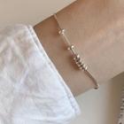 925 Sterling Silver Bead Bracelet 3087 - One Size