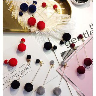 Ball Drop Earring / Double-side Stud Earring