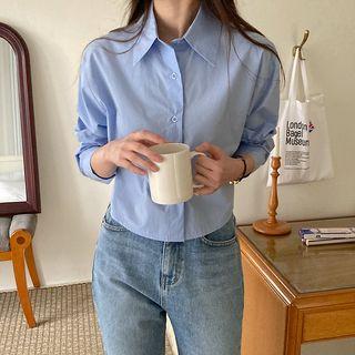 Cropped Pure Cotton Shirt