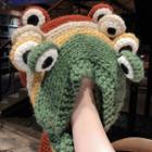 Knit Frog Eye Headband